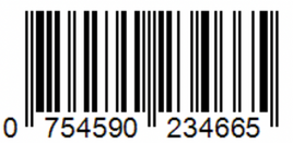 EAN 13 Barcode Product