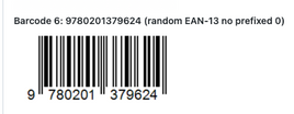 EAN 13 No Prefix 9780